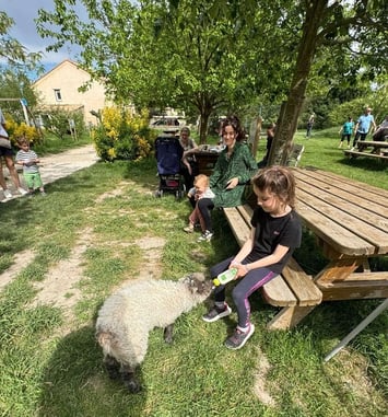 Découverte du mas de la Gallinière : visite de la ferme et atelier fabrication du beurre.