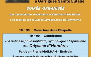 Conférence "La richesse philosophique, symbolique et spirituelle de l'Odyssée d'Homère"