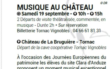 Visite historique animée et guidée du parc du château de la Bruguière