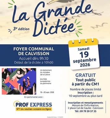La grande dictée de Calvisson