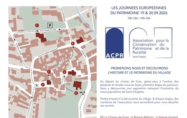 Parcours commenté du village de Saint-Chaptes