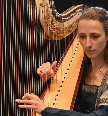Parenthèse musicale à la harpe
