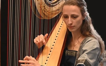 Parenthèse musicale à la harpe