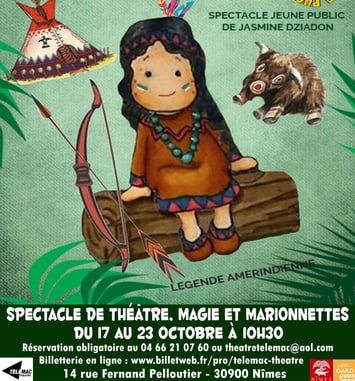 Une seule flèche : théâtre, magie & marionnettes pour les 3-6 ans