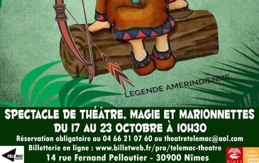 Une seule flèche : théâtre, magie & marionnettes pour les 3-6 ans