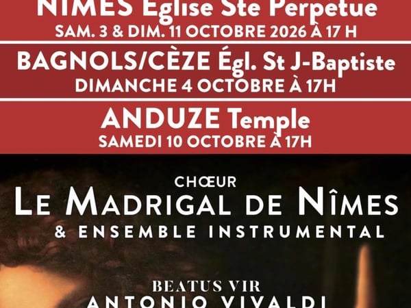 Concert du Chœur Madrigal de Nîmes