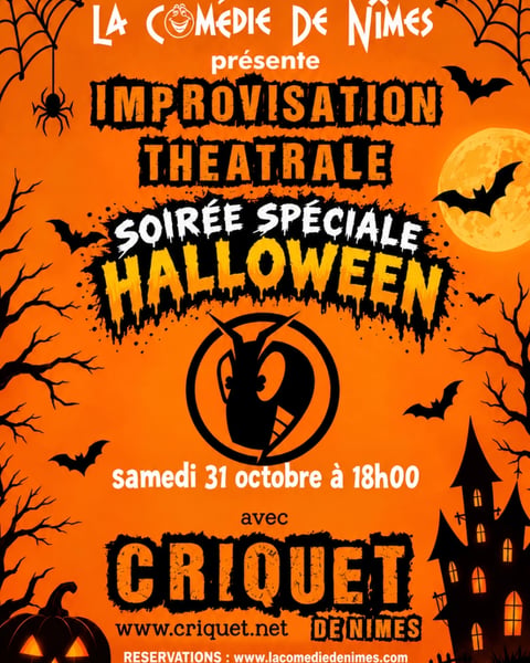 Soirée spéciale Halloween, improvisation théâtrale